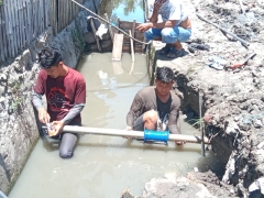 Perbaikan Pipa Bocor di Daerah Kenje